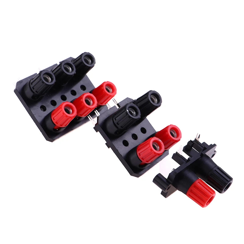 4mm Banana Plug Socket Connector – 2/4/6 Position Terminal Block Speaker Terminal Connector Axl