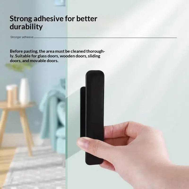 No-Drill Self-Adhesive Cabinet & Sliding Door Handles – 2 Pack Adhesive Door Handles Axl