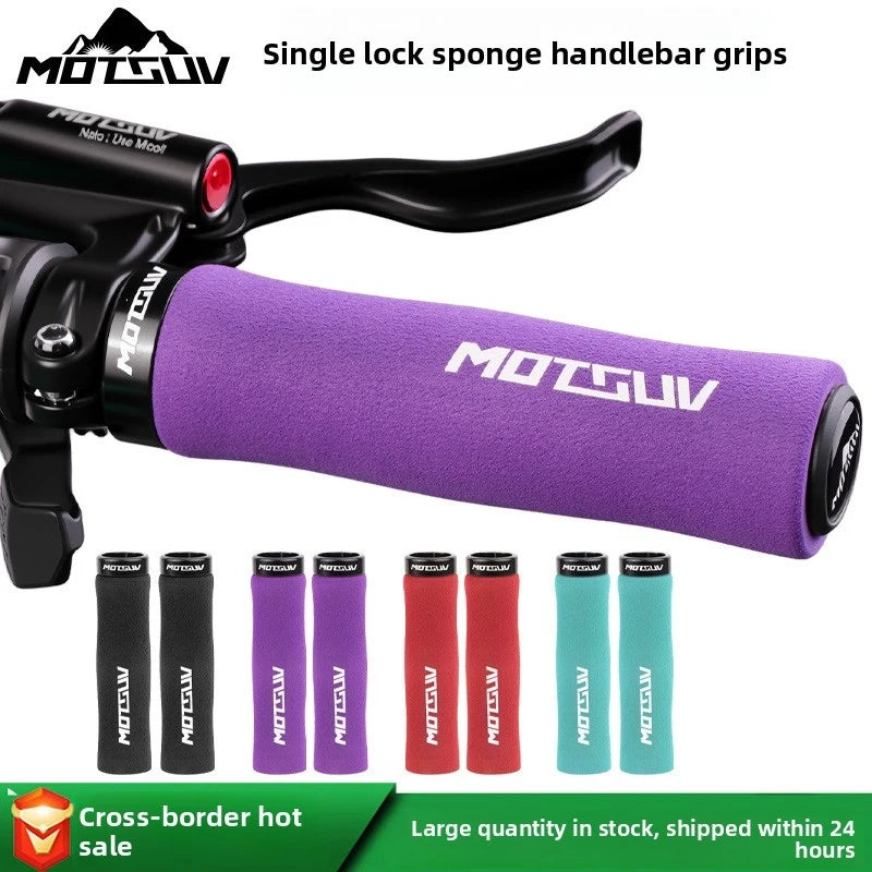 Lock-On Wave Sponge MTB Handlebar Grips – Anti-Slip & Comfort Bike Handlebar Grips Axl