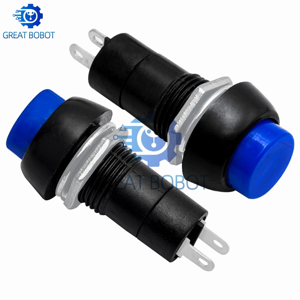 12mm Push Button Switch 2-Pin Momentary Self-Lock ON/OFF 3A 150V Push Button Switch Axl