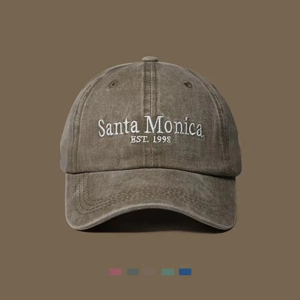 Women's Letter Embroidered Baseball Cap – Adjustable Cotton Sun Hat Baseball Cap Axl BROWN