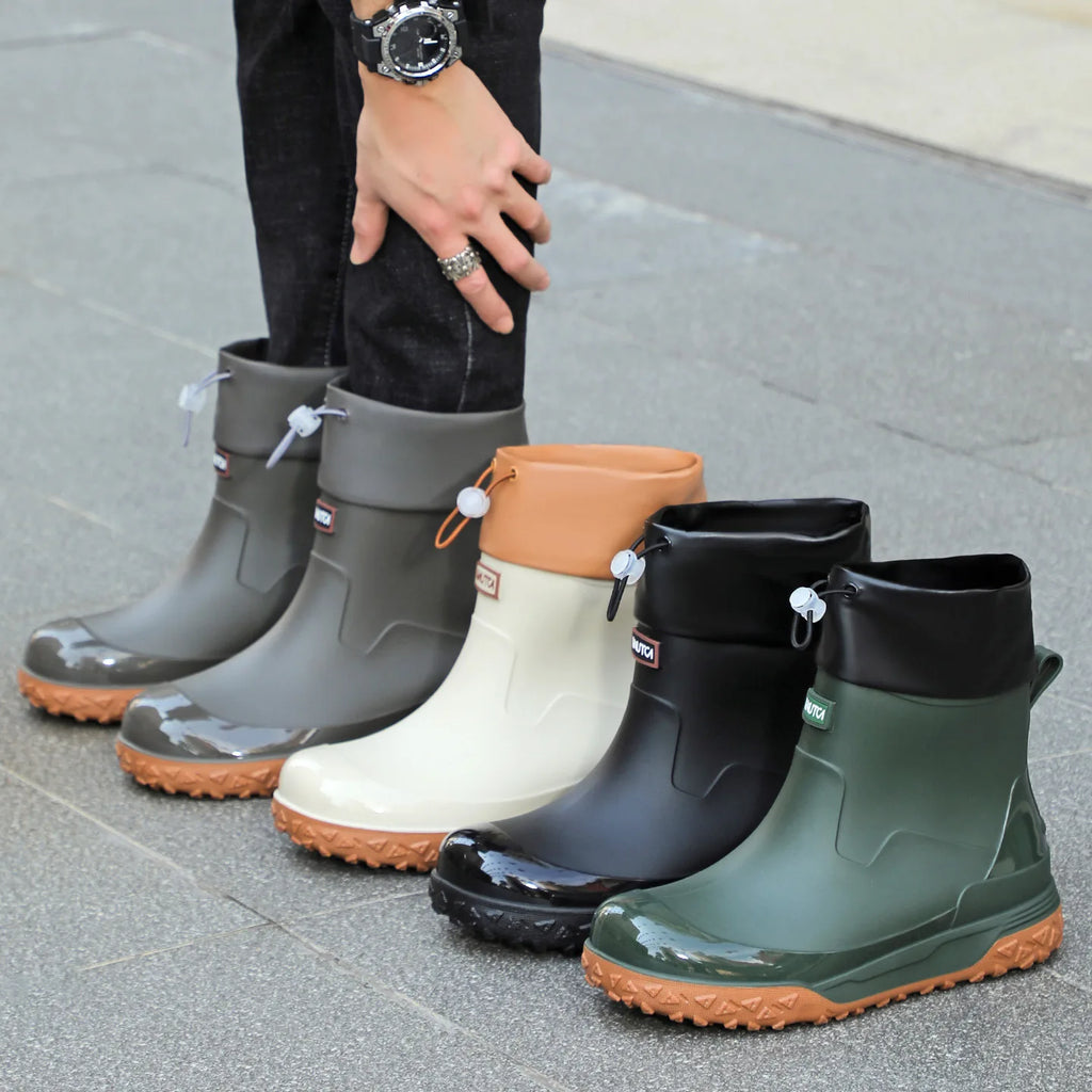 Men's Waterproof Anti-Slip Mid-Calf Rain Boots | Work & Fishing Men's Rain Boots Axl