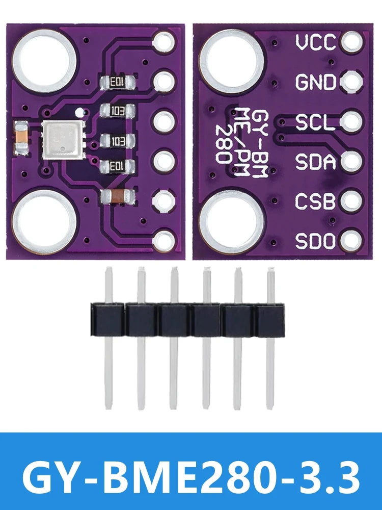 GY-BME280 Barometric Pressure & Altitude Sensor Module 3.3V/5V Sensor Module Axl GY-BME280-3.3
