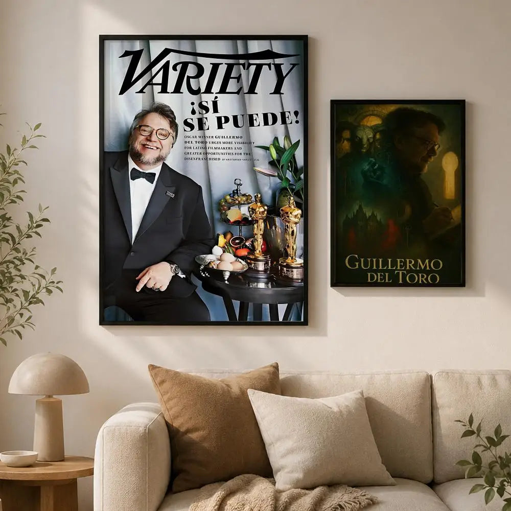 Guillermo del Toro Waterproof Self-Adhesive Wall Art Poster Decorative Wall Poster Axl