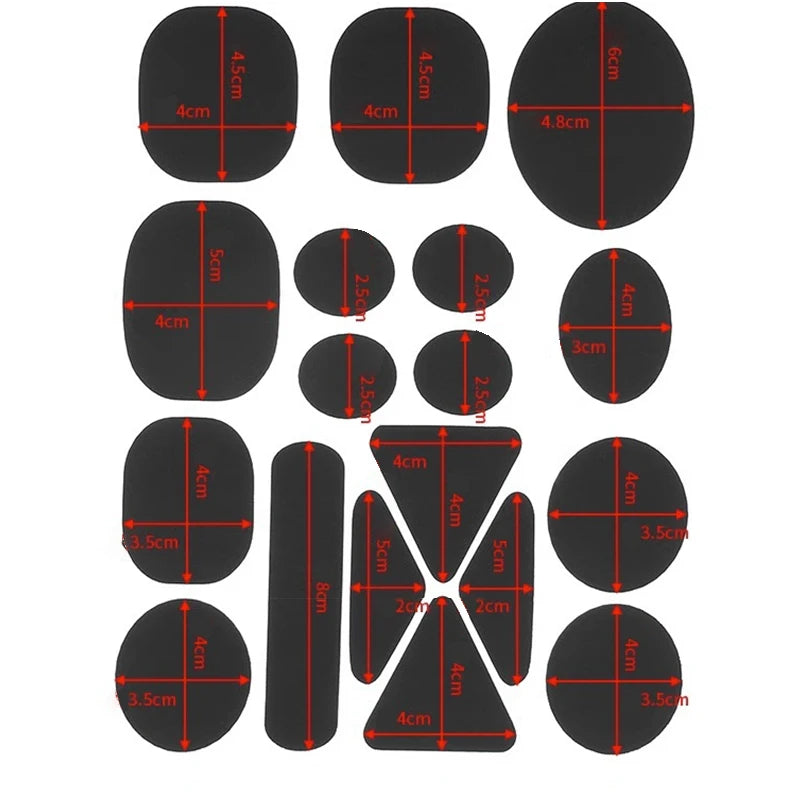 Self-Adhesive Nylon Repair Patches – Assorted Colors & Shapes Fabric Repair Patches Axl