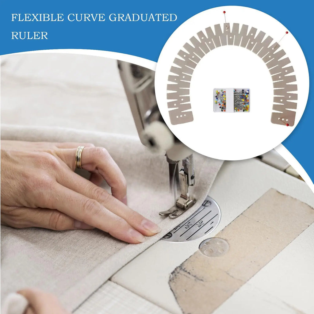 Flexible Silicone Hemming Ruler – Curve Scale Sewing Tool Sewing Hemming Ruler Axl