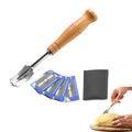 Bread Lame Wooden Handle & 5 Blades – Dough Scorer Tool Bread Lame Axl TWK-liu147