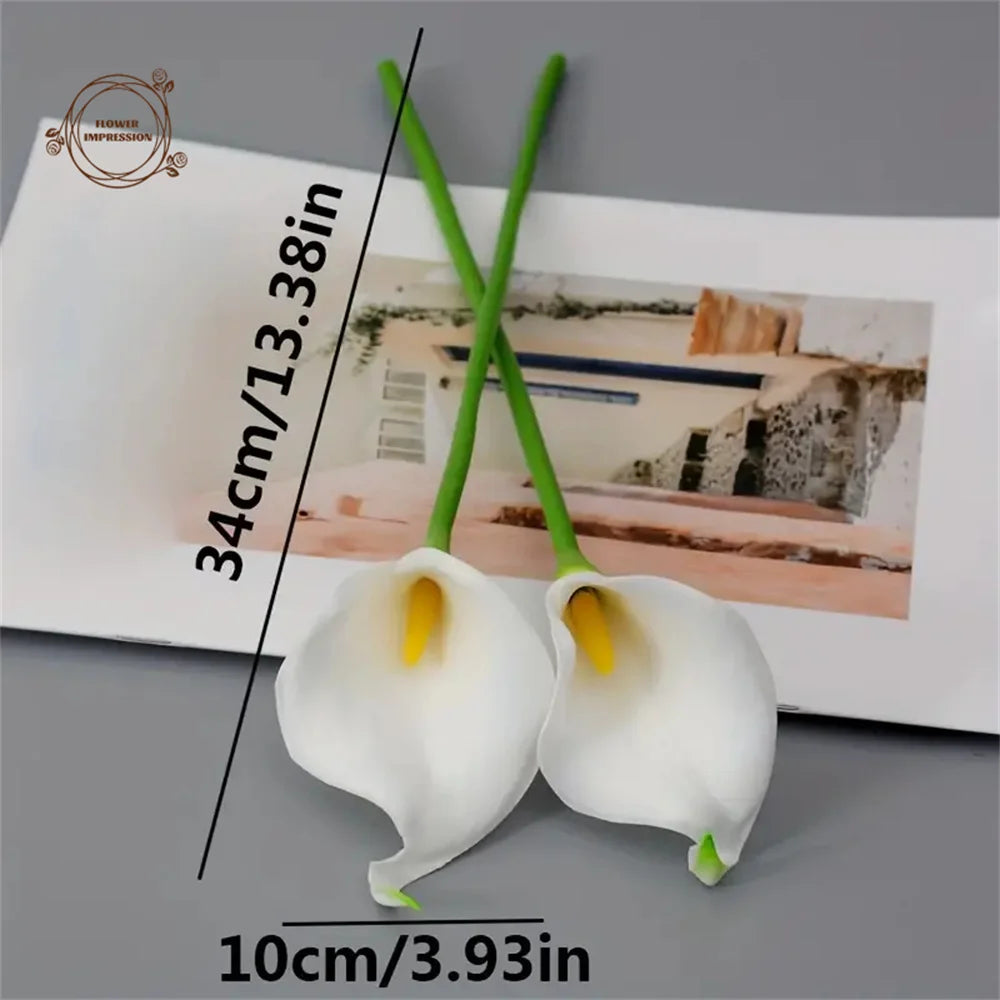 10 Artificial Calla Lily Flowers – Wedding & Home Décor Set Artificial Flowers Axl