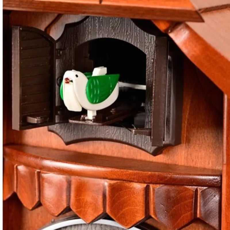 Modern Wooden Cuckoo Wall Clock with Pendulum & Hourly Chime Cuckoo Wall Clock Axl