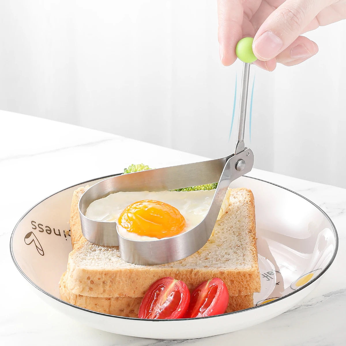 Stainless Steel Egg Ring & Pancake Mold | DIY Breakfast Shaper Egg Ring Mold Axl
