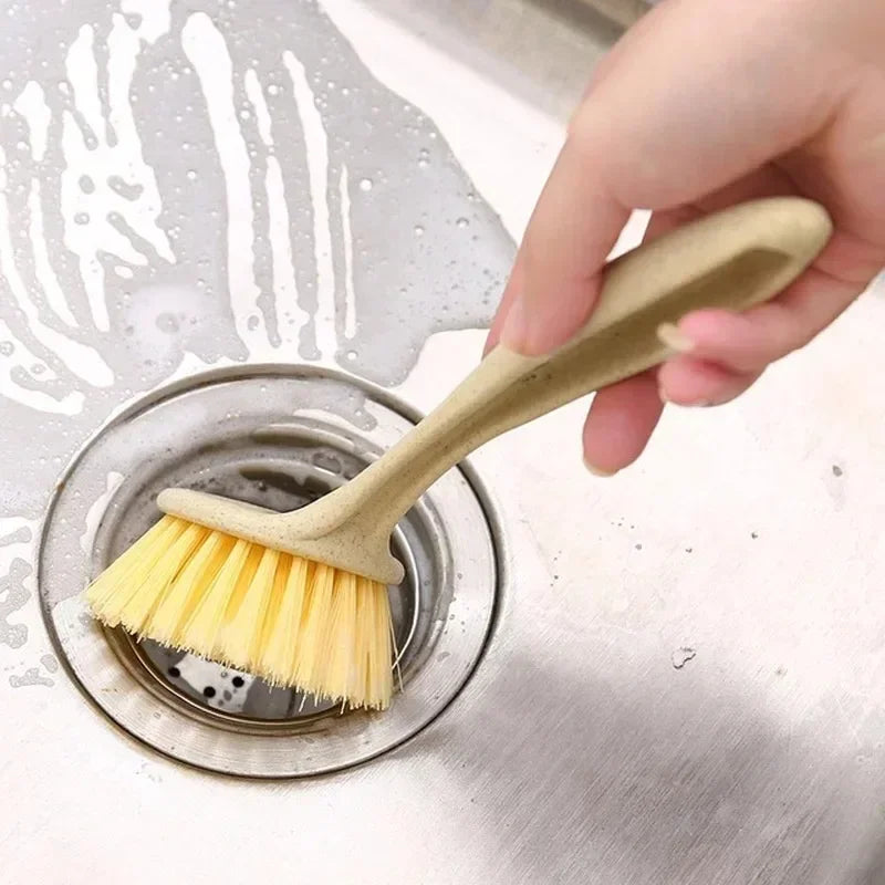 Long Handle Dish Brush – Pot & Pan Kitchen Cleaning Brush Kitchen Cleaning Brush Axl