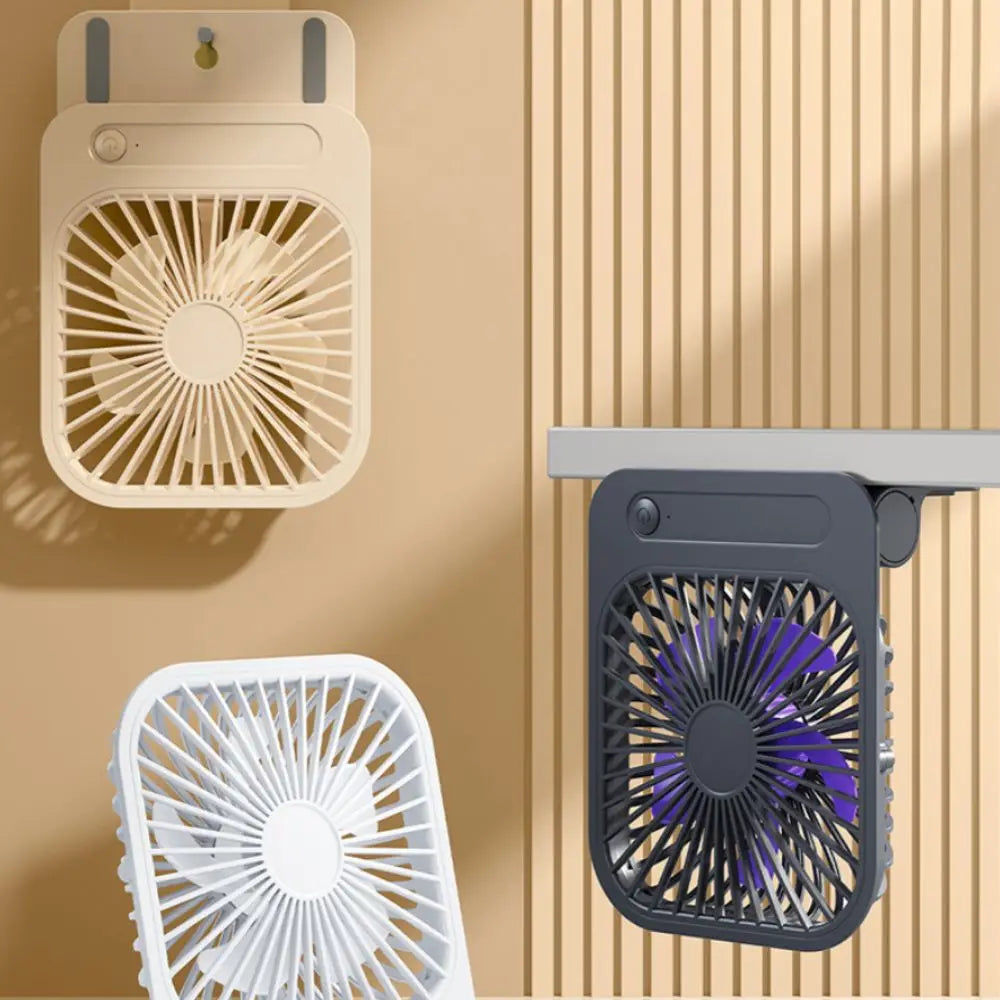 Compact Rechargeable Magnetic Fan – 4-Speed Quiet Portable Fan Portable Mini Fan Axl