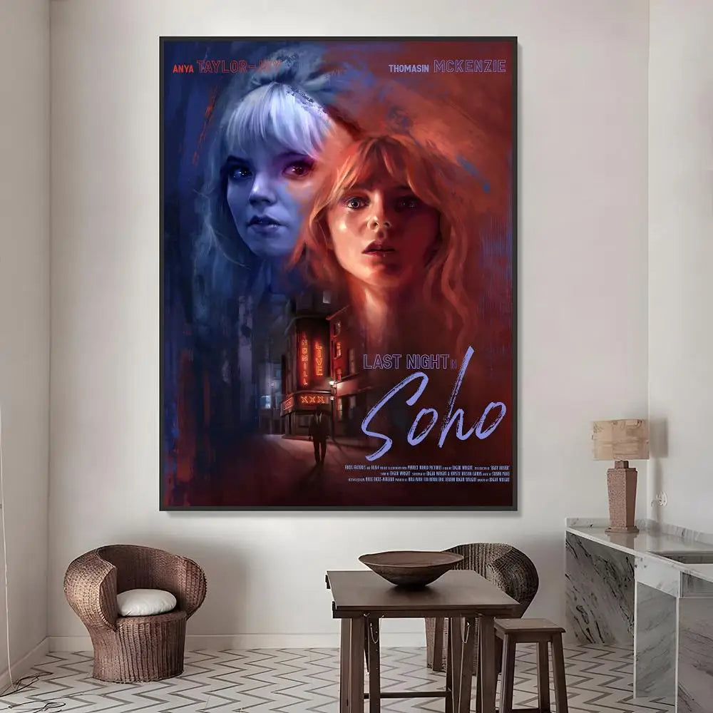 Last Night in Soho Movie Poster Waterproof PVC Stickers Movie Poster Sticker Axl