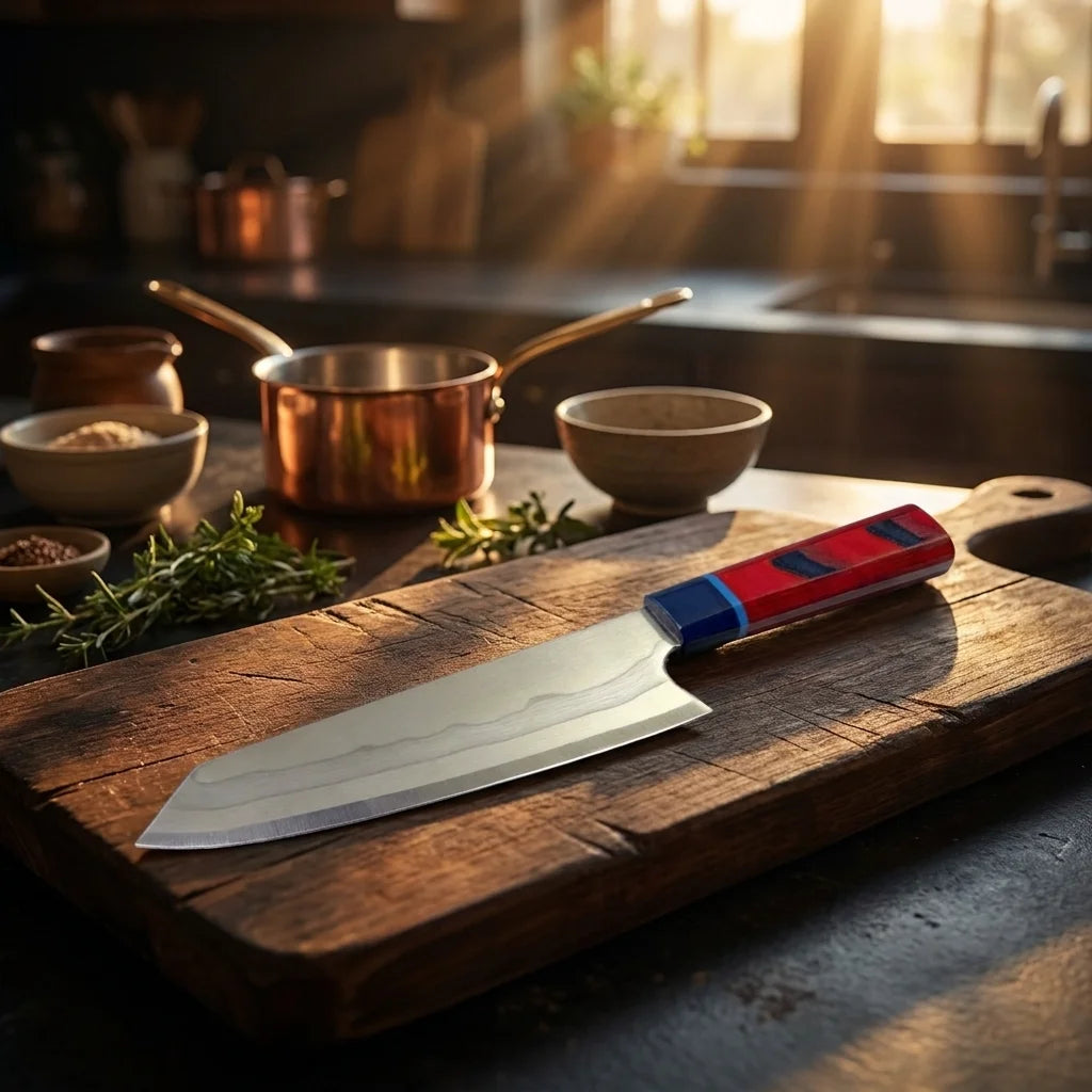 VG10 Damascus Chef Knife | Wood Handle | 205mm Sharp Blade Damascus Chef Knife Axl