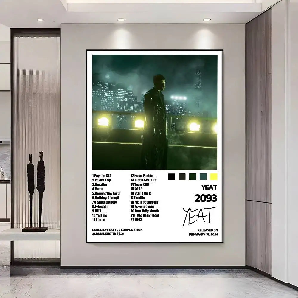 Yeat New Album HD Poster – Self-Adhesive Waterproof Wall Art Wall Art Poster Axl z11 15X20cmNoframe