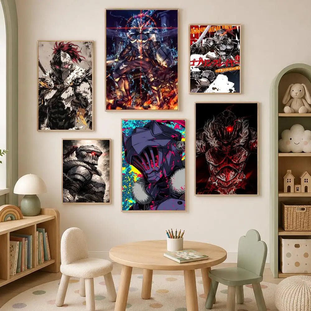 Goblin Slayer Anime Wall Poster – Self-Stick HD Waterproof Decor Anime Wall Poster Axl