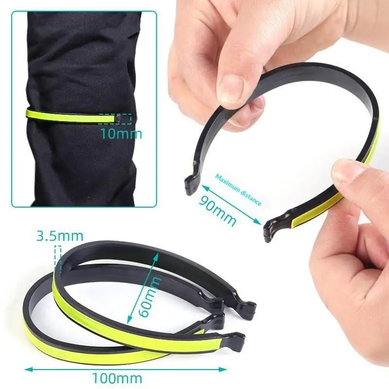 Reflective Carabiner Trouser Clips for Cycling – 2 Pack Cycling Trouser Clips Axl