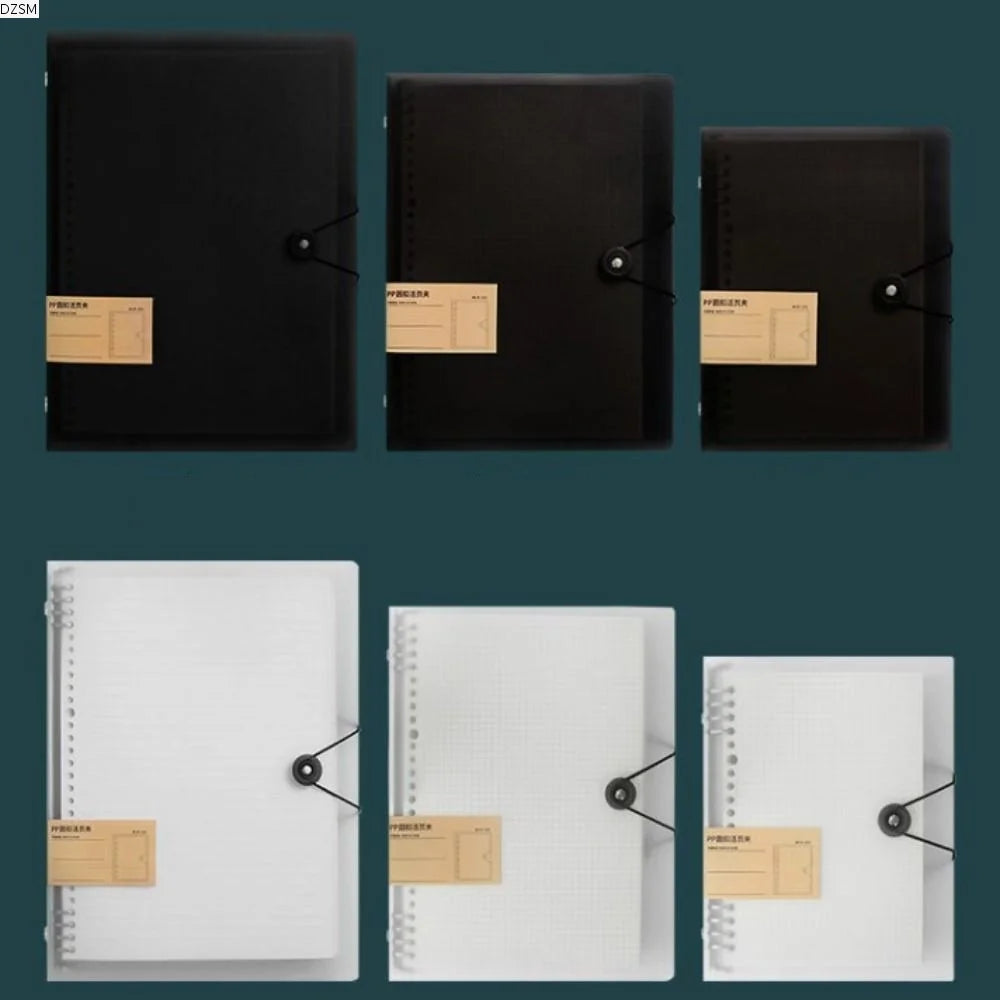 Transparent Binder Cover A4/B5/A5 – 8-Hole Loose Leaf Shell Binder Cover Axl