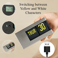 Flip Clock Calendar Desk Clock – Silent Minimalist Tabletop Decor Flip Desk Clock Axl Sliver