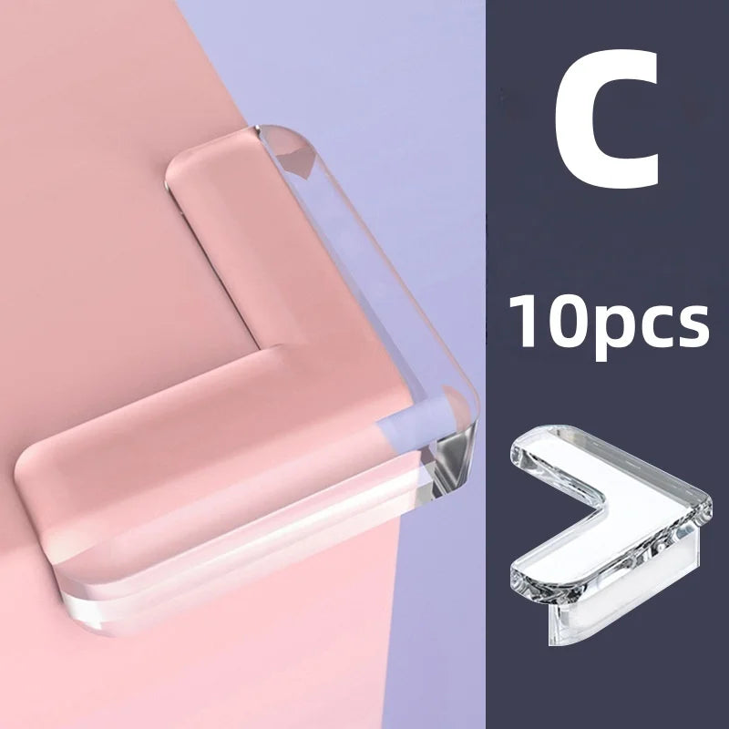 10-Pack Transparent Silicone Corner Guards – Baby Furniture Edge Corner Guard Set Axl C