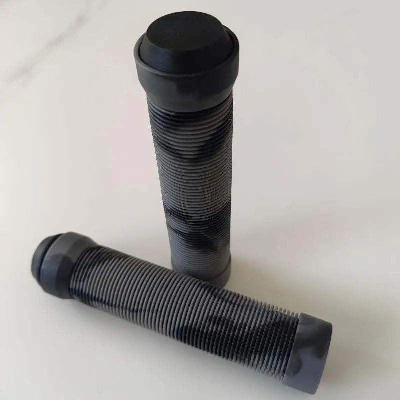 TPR Rubber MTB Handlebar Grips – Anti-Skid Ergonomic Pair Bike Handlebar Grips Axl Gray