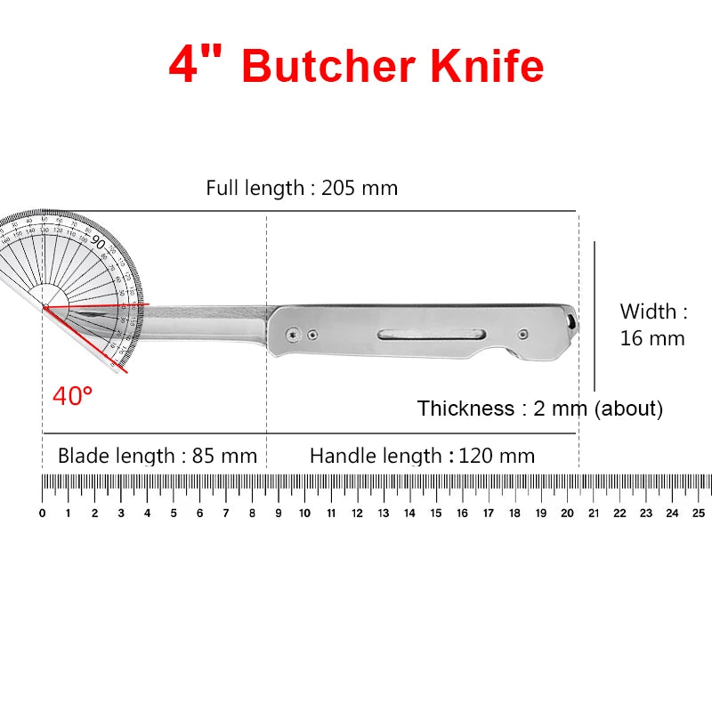 InLeung Folding Paring Knife – Stainless Steel Kitchen Utility Folding Kitchen Knife Axl