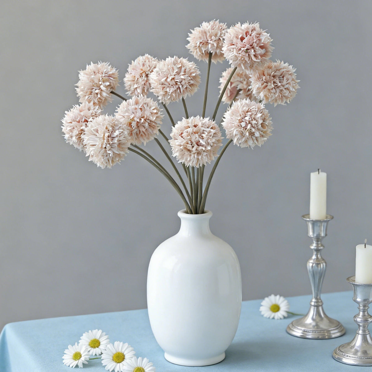 Silk Chrysanthemum Artificial Flower Bouquet | Wedding & Home Décor Artificial Flower Stem Axl