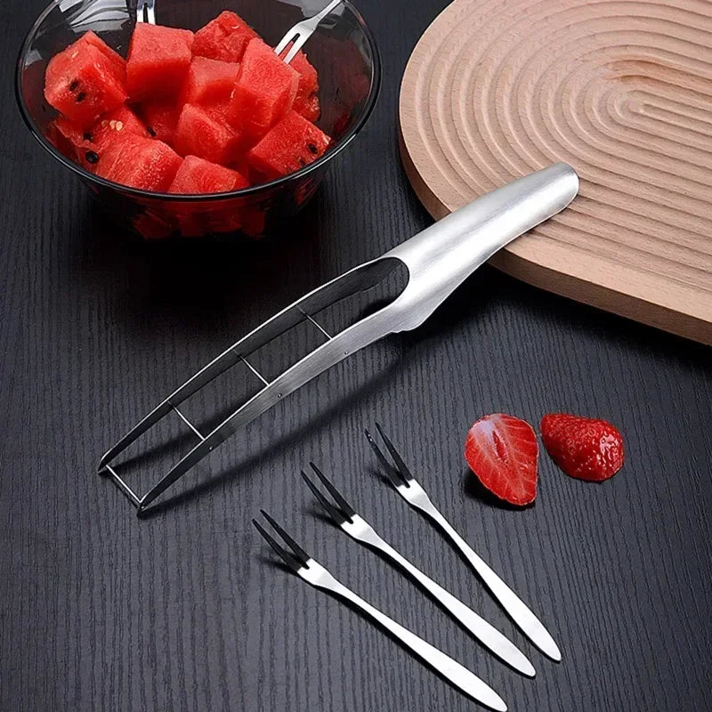 Stainless Steel Watermelon Cube Cutter & Slicer Tool Fruit Slicer Tool Axl