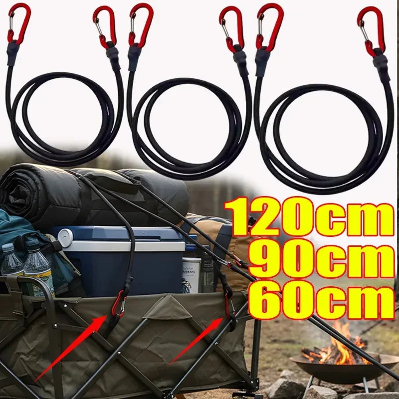 8mm Bungee Cord Tie-Down Straps with Hooks | 60/90/120cm Bungee Tie-Down Cord Axl