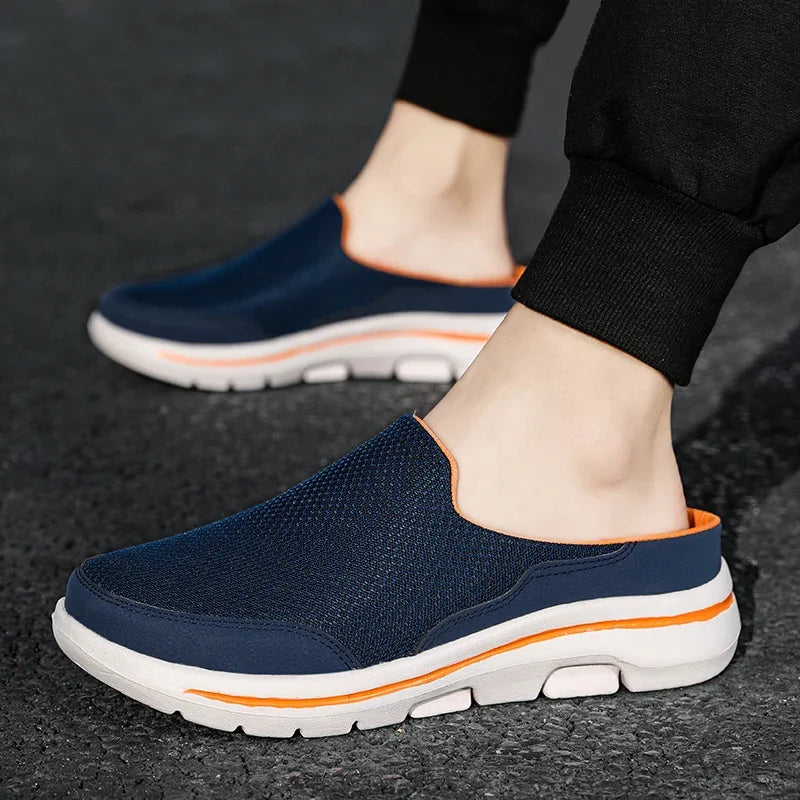 Men's Breathable Summer Slides – Thick EVA Sole, Sizes 39–48 Men's Slide Slippers Axl