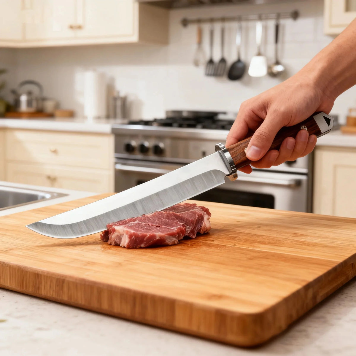 Japanese Chef's Knife – Stainless Steel Cleaver & Wood Handle Chef's Kitchen Knife Axl