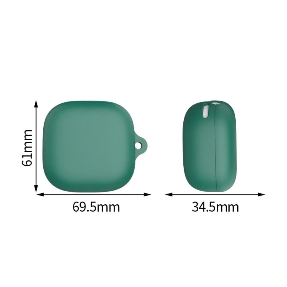 Silicone Case + Carabiner for Anker Soundcore R60i NC Earphone Case Cover Axl