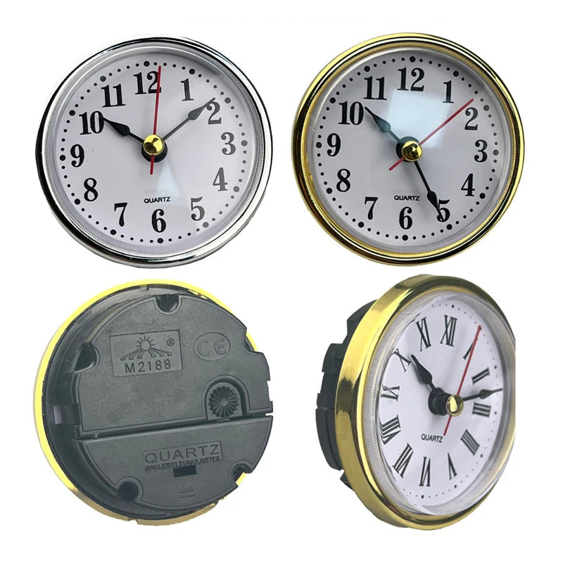 65mm Quartz Clock Insert – Roman & Arabic Numerals DIY Clock Insert Axl