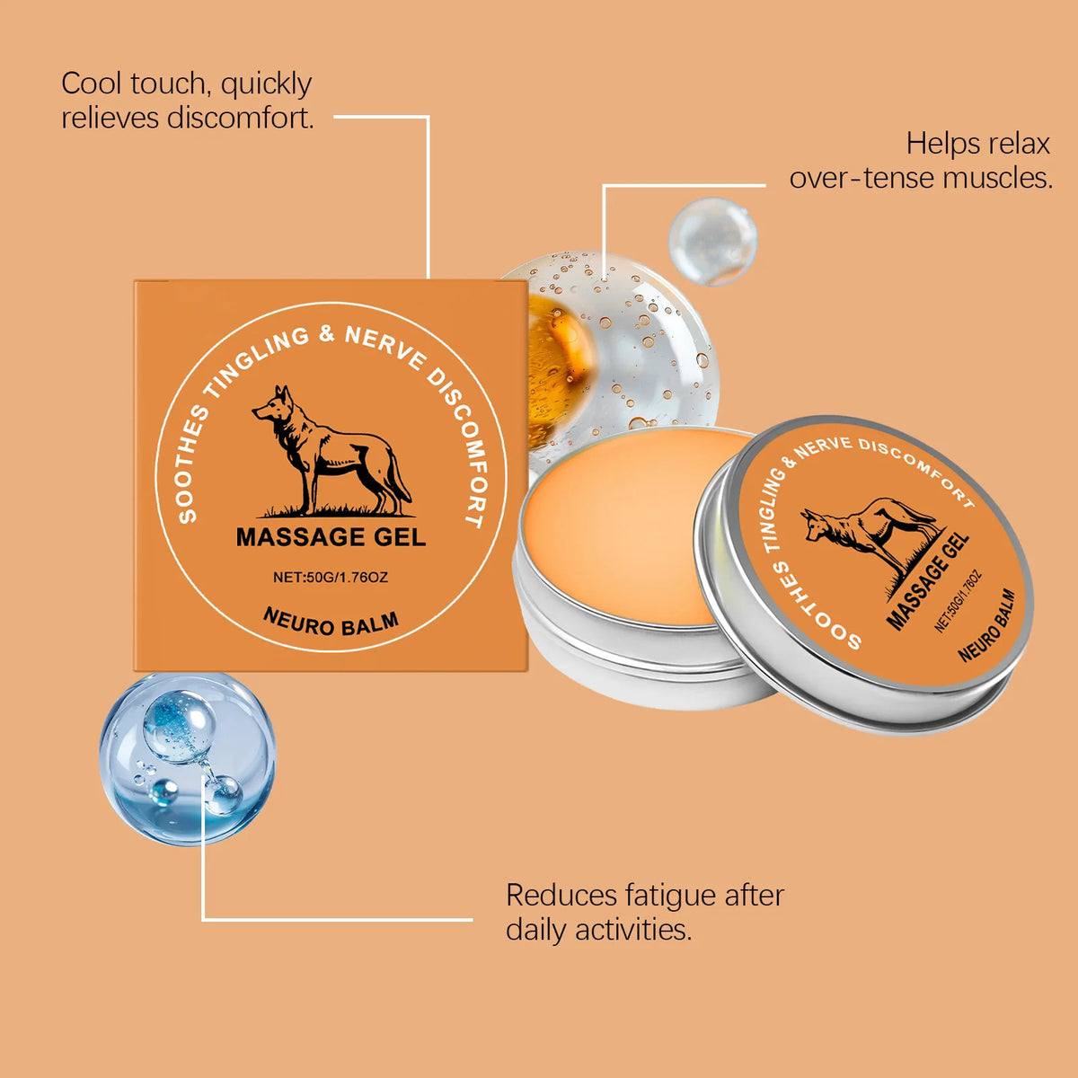 50g Natural Herbal Muscle & Joint Support Balm – Soothing Cream Topical Massage Balm Axl