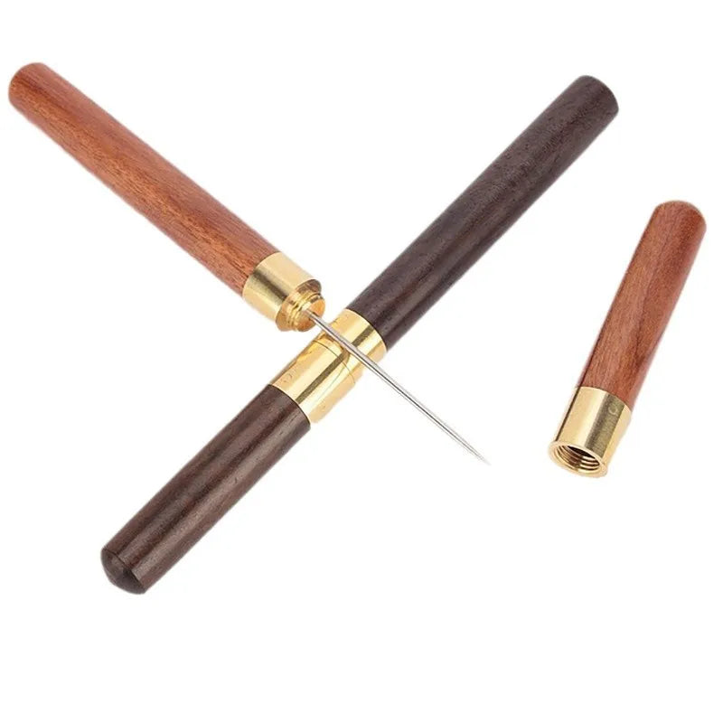 Stainless Steel Ice Pick – Wooden Handle & Safety Sheath Bar Ice Pick Axl