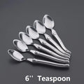 Laguiole Stainless Steel Cutlery Set 4–24 Pcs | Dishwasher Safe Flatware Cutlery Set Axl 6 Teaspoon set