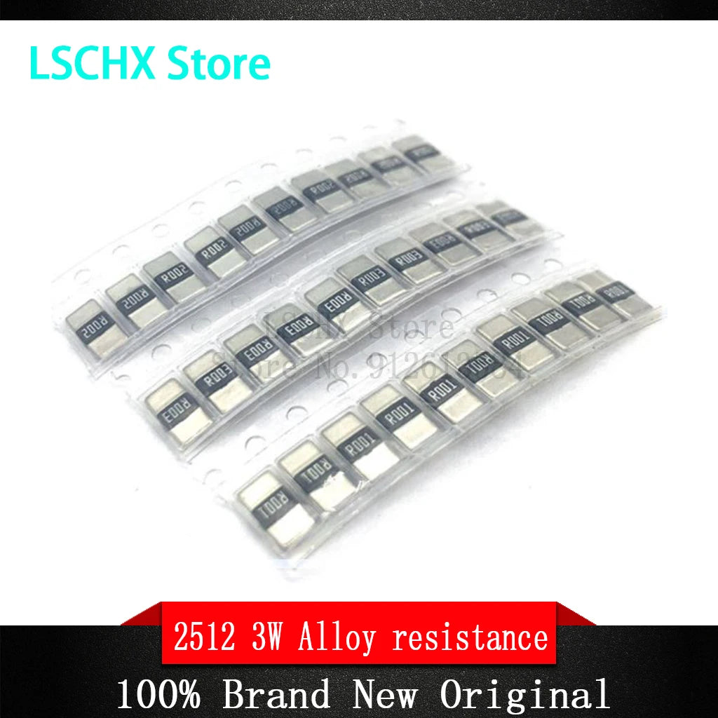 10pcs 2512 SMD Alloy Resistor 3W 1% – Low Ohm Values SMD Resistor Chip Axl 0.04R 3W