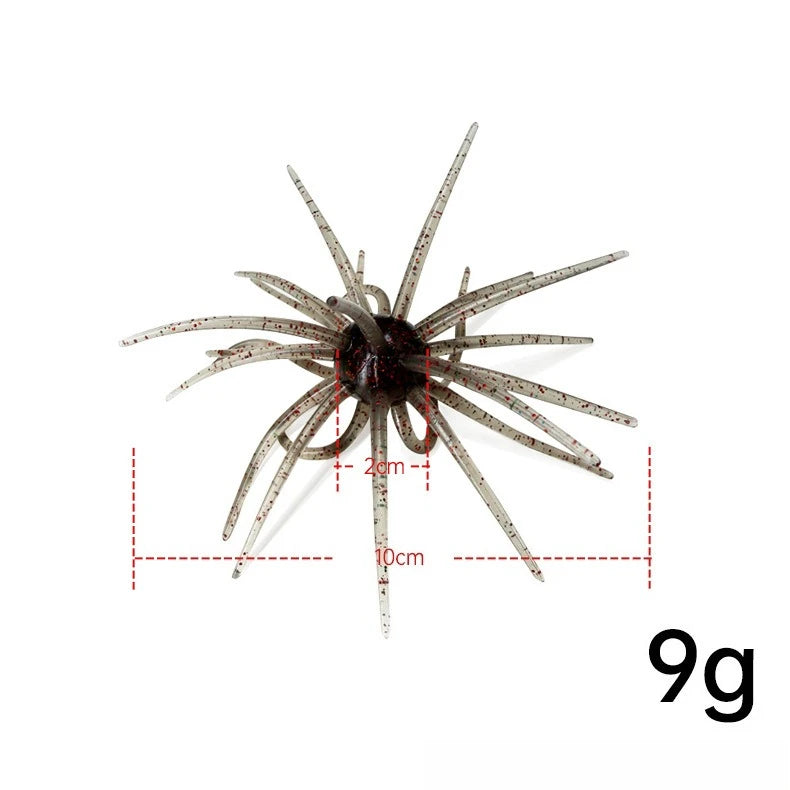 Floating Sea Urchin Soft Lure 11cm 9g – Bionic Spiky Ball Bait Soft Fishing Lure Axl Brown-1pcs S