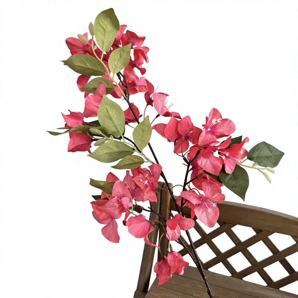 Artificial Bougainvillea Flower Branch 78cm | Wedding Décor Artificial Flower Branch Axl Deep pink