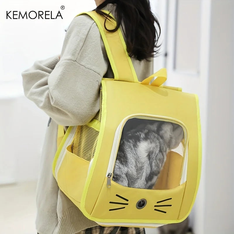 KEMORELA Transparent Pet Carrier Backpack | Airline Approved Pet Carrier Backpack Axl