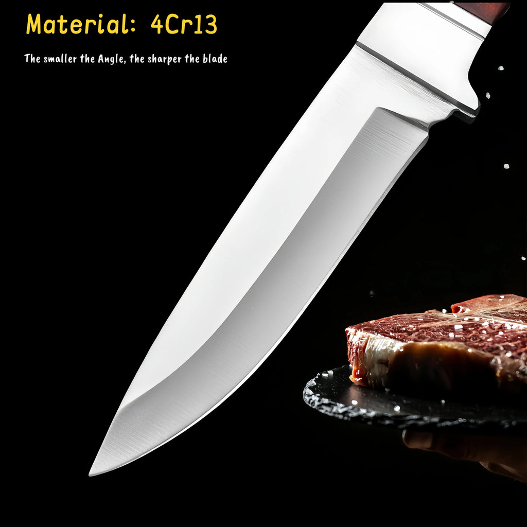 Forged Boning Knife Wood Handle & Sheath | Meat Cleaver Tool Boning Knife Axl