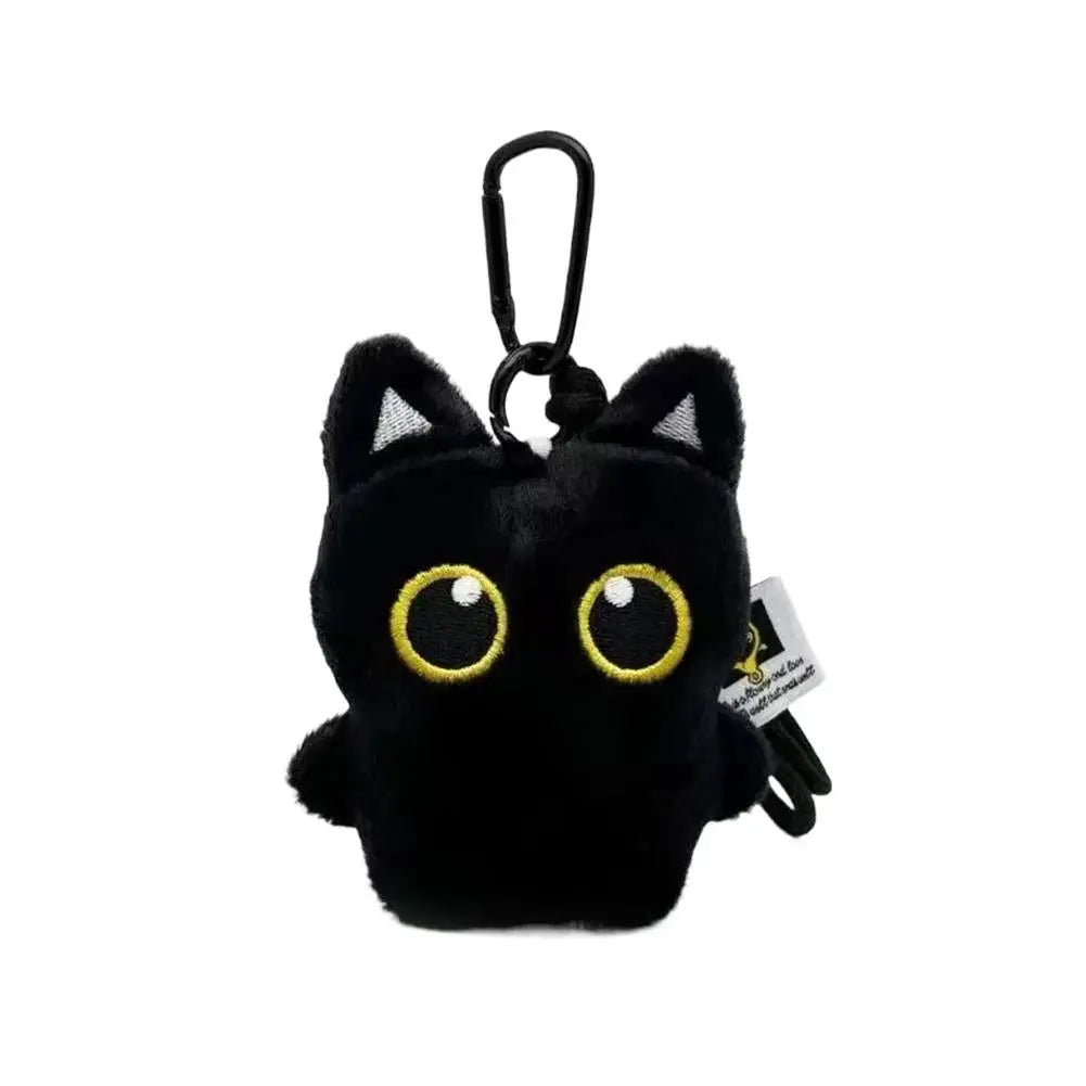 Plush Black Cat Keychain – Cute Bag Charm & Car Keyring Gift Plush Keychain Charm Axl D