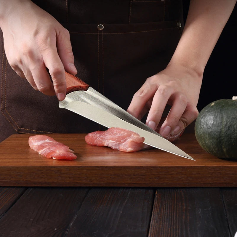 Stainless Steel Boning Knife with Sheath | 14.5cm Sharp Blade Boning Knife Axl