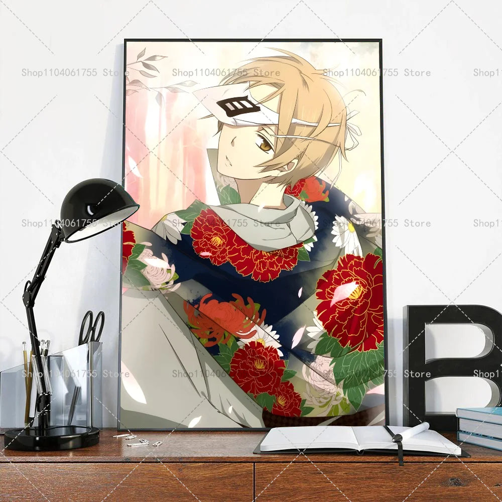 Natsume's Book of Friends Anime Poster – Self-Adhesive Wall Art Anime Wall Poster Axl z7 10x15cm No Frame