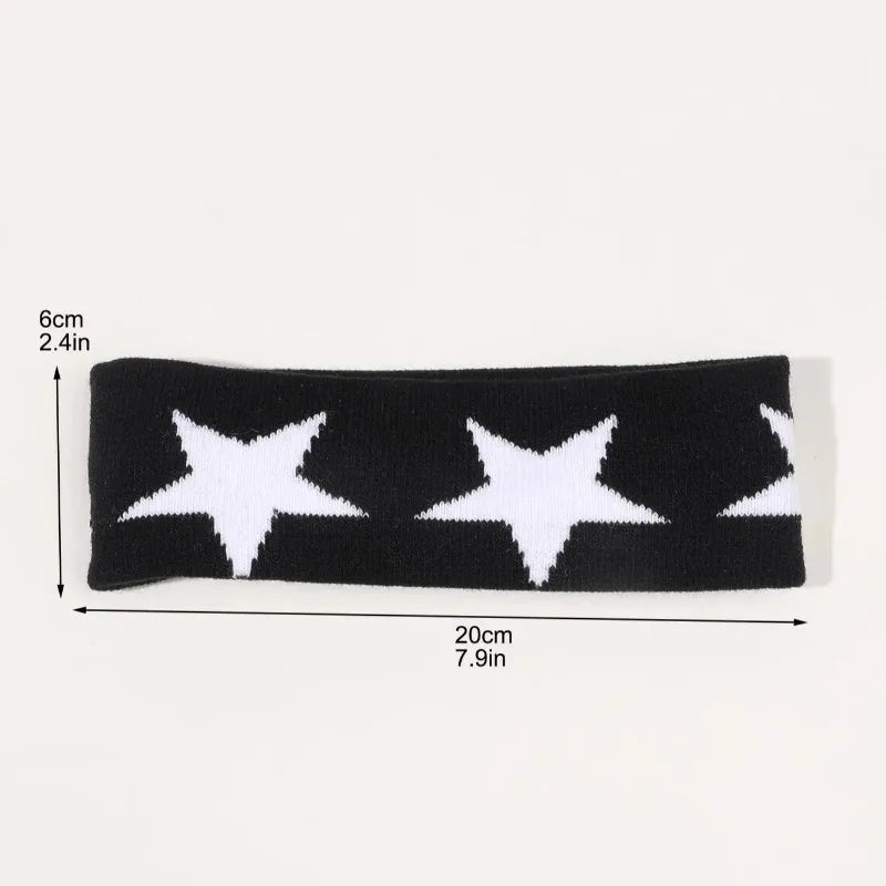 Women's No-Slip Star Headbands – Yoga & Workout Hair Wraps Fashion Headbands Axl