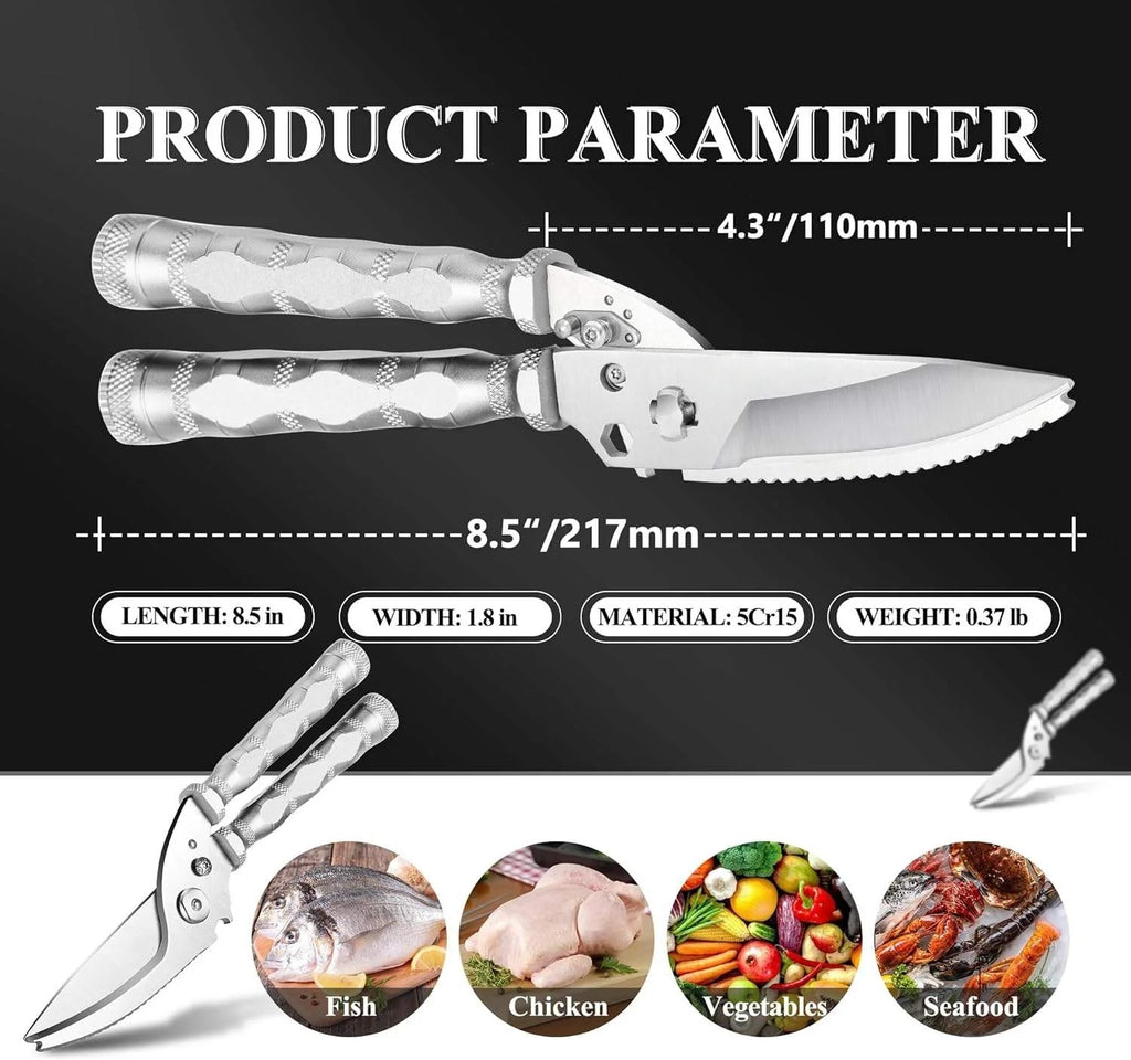Heavy-Duty Stainless Steel Kitchen Poultry Scissors Kitchen Poultry Scissors Axl