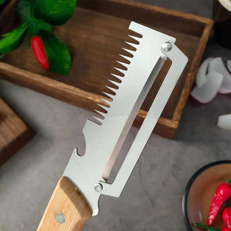 3-in-1 Stainless Steel Paring Knife & Vegetable Peeler Vegetable Peeler Knife Axl