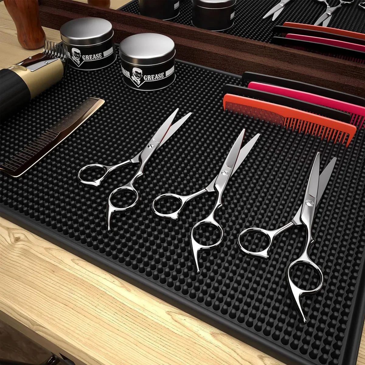 Black PVC Bar Mat – Drainer & Spill Mat for Countertops Bar Drainer Mat Axl