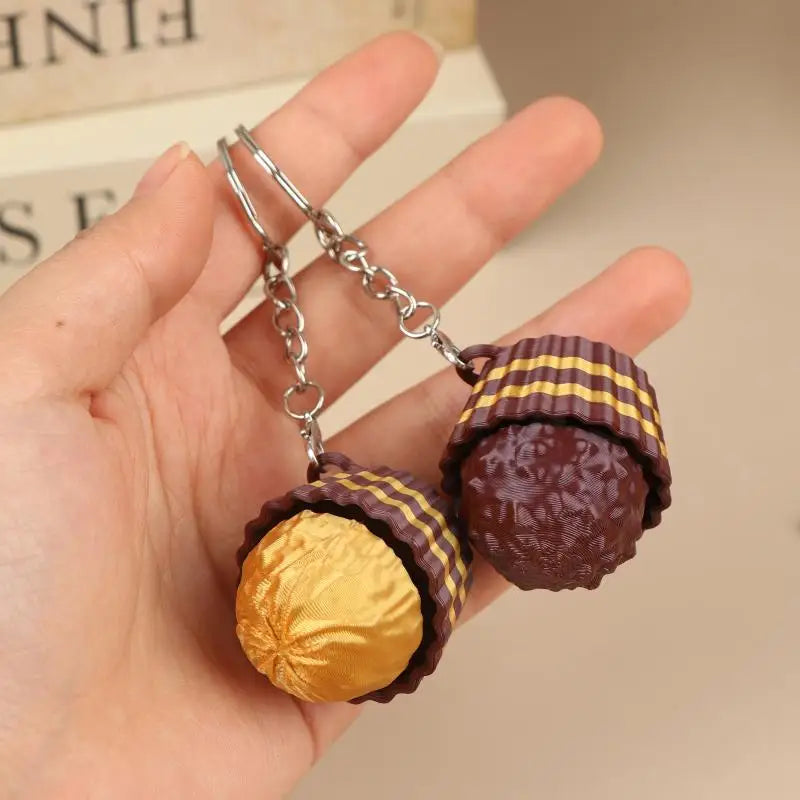 3D Chocolate Keyboard Fidget Keychain | Clicker Sensory Toy Fidget Keychain Toy Axl