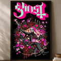 Band Ghost Self-Stick Wall Art Poster – Waterproof HD Decor Wall Art Poster Axl White01 40X50cmNoframe
